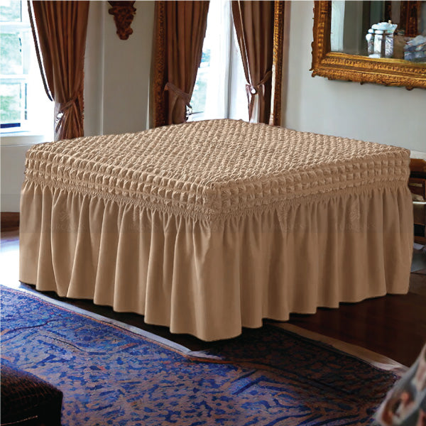 Square Bubble Stuff Frill Style Puffy Cover (Copper Color)